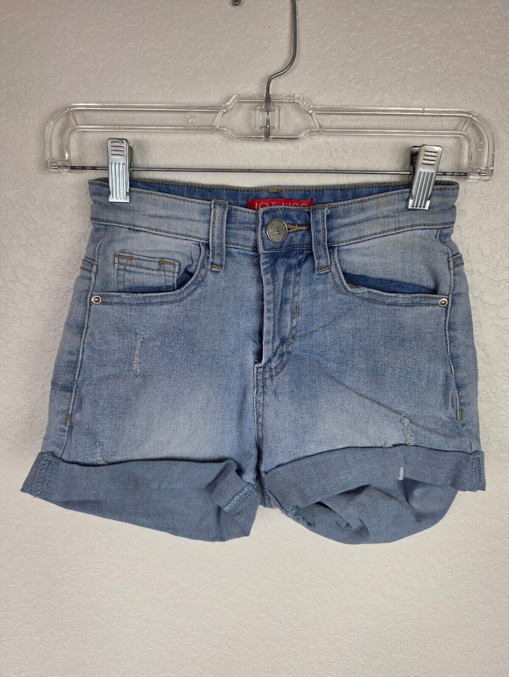 Y2K Hot Kiss Light Blue Denim Shorts Size 0